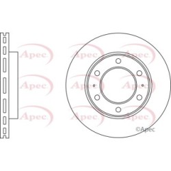 Brake Disc APEC DSK2898 OE Ref 435120K101