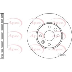 Brake Disc APEC DSK2900 OE Ref A4154200101