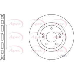 Brake Disc APEC DSK2913 OE Ref 4249 F3