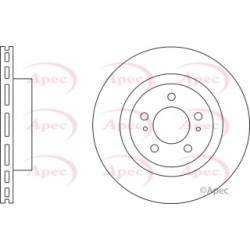 Brake Disc APEC DSK2914 OE Ref 43512B4010