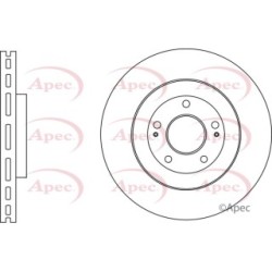 Brake Disc APEC DSK2922 OE Ref 517122T100