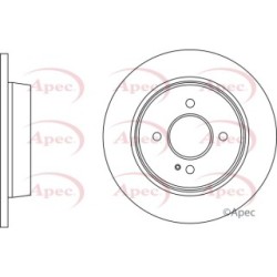 Brake Disc APEC DSK2924 OE Ref 584110U300