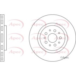 Brake Disc APEC DSK2927 OE Ref 51897455