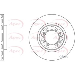 Brake Disc APEC DSK2931 OE Ref MB895730