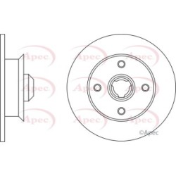 Brake Disc APEC DSK2932 OE Ref 191615601A
