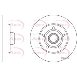 Brake Disc APEC DSK2933 OE Ref 8D0615601B