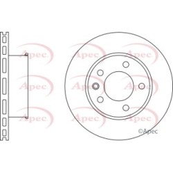 Brake Disc APEC DSK2934 OE Ref 9034210112