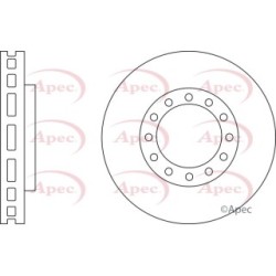 Brake Disc APEC DSK2940 OE Ref 897317877 APEC