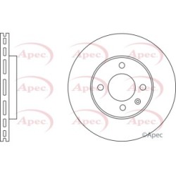 Brake Disc APEC DSK2946 OE Ref 1S0615301H