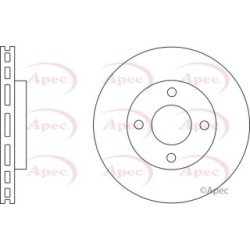 Brake Disc APEC DSK2955 OE Ref MN113684