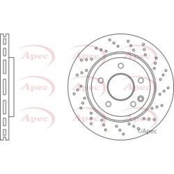 Brake Disc APEC DSK2963 OE Ref 168421071264