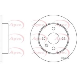 Brake Disc APEC DSK297 OE Ref 569111