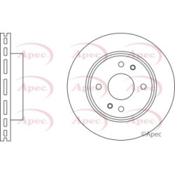 Brake Disc APEC DSK2972 OE Ref 4249L5