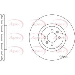 Brake Disc APEC DSK2973 OE Ref 4249F6