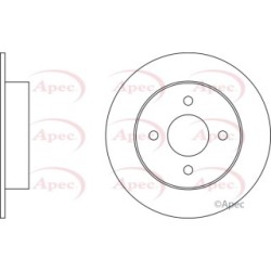 Brake Disc APEC DSK299 OE Ref 432065F001