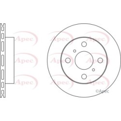 Brake Disc APEC DSK300 OE Ref 4351210160 APEC