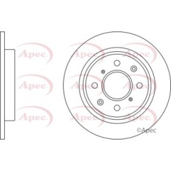 Brake Disc APEC DSK3000 OE Ref 42510TG0T00