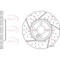 Brake Disc APEC DSK3006 OE Ref 34116777826 APEC