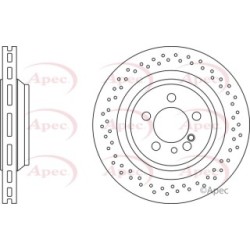 Brake Disc APEC DSK3007 OE Ref A2204230912