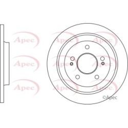 Brake Disc APEC DSK3016 OE Ref 584113Q000