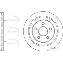 Brake Disc APEC DSK3022 OE Ref 68040177AA APEC