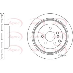 Brake Disc APEC DSK3029 OE Ref 584113J500