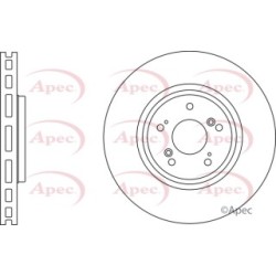 Brake Disc APEC DSK3033 OE Ref 45251T1GG00