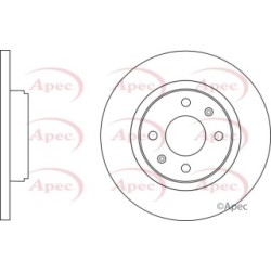 Brake Disc APEC DSK3035 OE Ref 6001547683