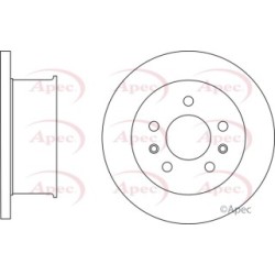 Brake Disc APEC DSK3036 OE Ref 241407615J APEC