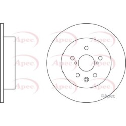 Brake Disc APEC DSK3039 OE Ref 4243148070