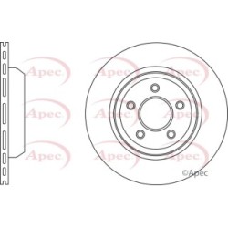 Brake Disc APEC DSK3043 OE Ref 68240048AA