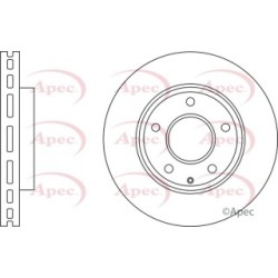 Brake Disc APEC DSK3044 OE Ref BJS7-33-251A