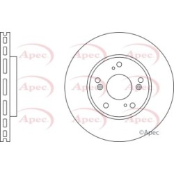 Brake Disc APEC DSK3046 OE Ref 45251TV0E01