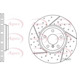 Brake Disc APEC DSK3050 OE Ref 34216795755