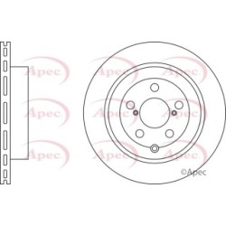 Brake Disc APEC DSK3054 OE Ref SU00300638
