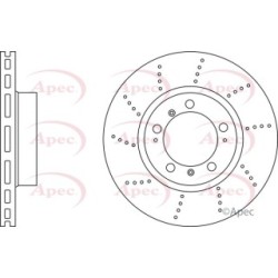 Brake Disc APEC DSK3060 OE Ref 98735140101