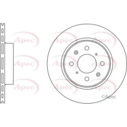 Brake Disc APEC DSK3066 OE Ref 45251SAA900