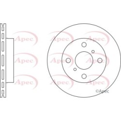 Brake Disc APEC DSK307 OE Ref 4351252020