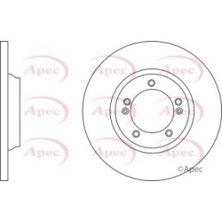 Brake Disc APEC DSK3074 OE Ref 58411B2500
