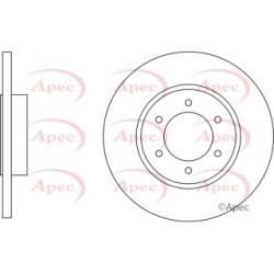 Brake Disc APEC DSK3075 OE Ref 43206MB60A