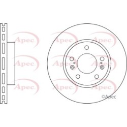 Brake Disc APEC DSK3080 OE Ref 5531161M00000