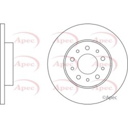 Brake Disc APEC DSK3087 OE Ref 51885409