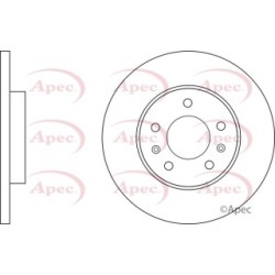 Brake Disc APEC DSK3089 OE Ref 432064EA0B