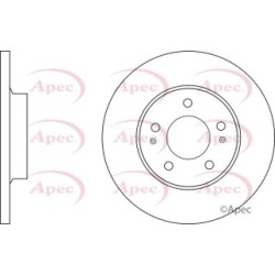 Brake Disc APEC DSK3090 OE Ref 4615A125