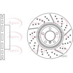 Brake Disc APEC DSK3107 OE Ref 34206797598