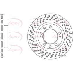 Brake Disc APEC DSK3108 OE Ref 99335104301 APEC