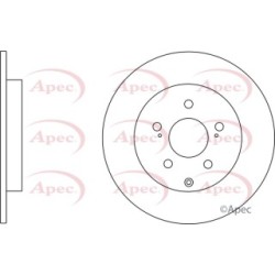Brake Disc APEC DSK3116 OE Ref 4243147080