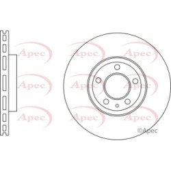 Brake Disc APEC DSK3119 OE Ref 2037502