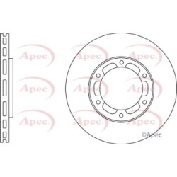 Brake Disc APEC DSK3134 OE Ref MC894846