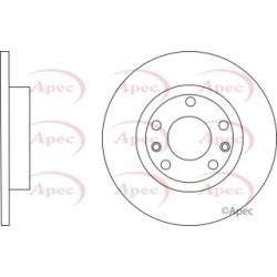 Brake Disc APEC DSK3142 OE Ref 1609582880
